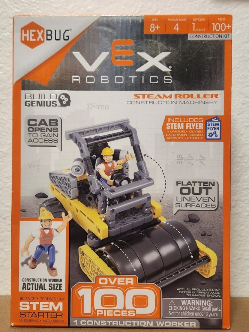 NEW HEXBUG VEX Robotics Steam Roller Building Kit Set Toy Construction Toy STEM